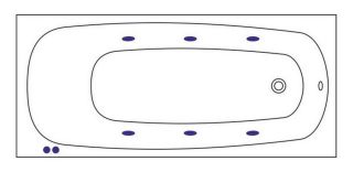 Гидромассажная ванна Whitecross Layla 0102.180080.100.SOFT.GL 180x80см Soft золото